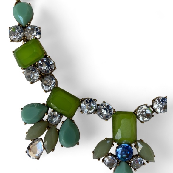 J Crew statement necklace, gemstones, EUC - Picture 3 of 6
